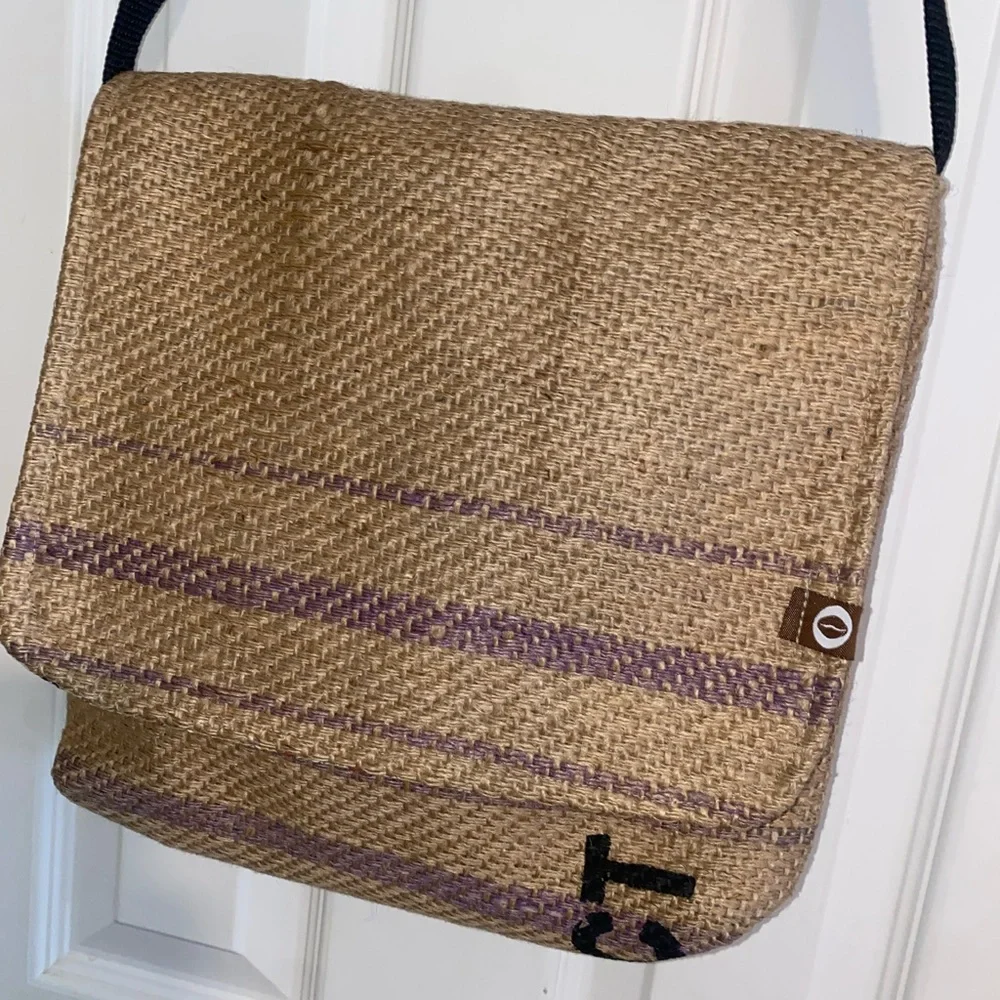 Repurposed‎ Burlap Sack Women's Satchel